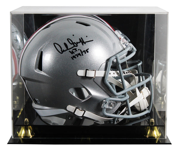 OSU Archie Griffin "HT 74/75" Signed Full Size Speed Rep Helmet W/ Case BAS Wit