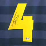Javier Zanetti Signed Inter Milan Soccer Jersey #4 with Beckett COA