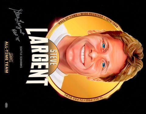 Steve Largent Autographed 16x20 Photo Seattle Seahawks "HOF '95" MCS Holo #68113