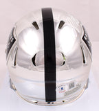 Davante Adams Autographed Raiders Chrome Speed Mini Helmet-Beckett W Hologram