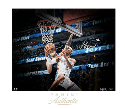 Shai Gilgeous-Alexander Autographed 16x20 "Reverse" Photograph LE 102 Panini