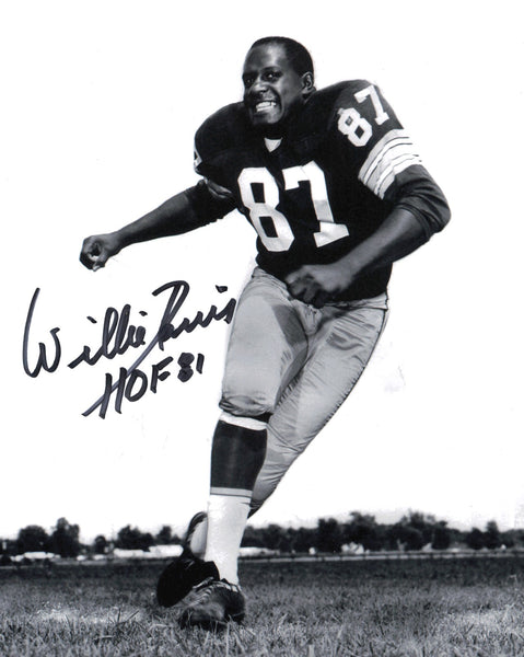 Willie Davis Autographed 8x10 Photo Green Bay Packers "HOF 81" SKU #245957