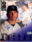 Todd Helton Autographed Colorado Rockies 8x10 Photo AS Is Beckett 50587