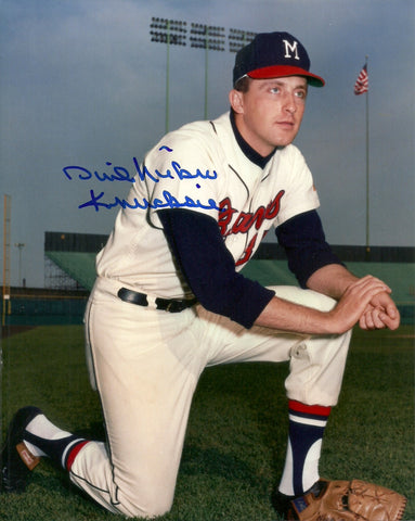 Milwaukee Braves Hall of Famer PHIL NIERKO Signed 8x10 AUTO Photo #1 w/ KNUCKSIE