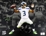 Russell Wilson Signed Framed 16x20 Photo Seahawks 1st Game Spotlight RW Holo