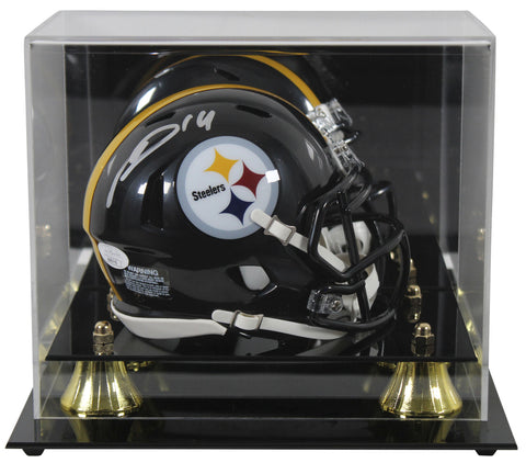 Steelers George Pickens Signed Speed Mini Helmet w/ Silver Sig & Case JSA