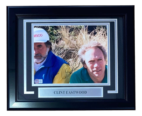 Clint Eastwood Signed Framed 8x10 Photo BAS BH78967
