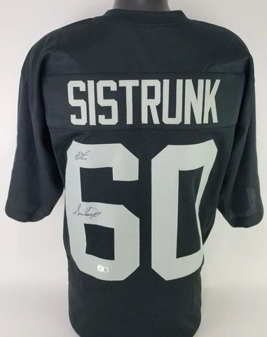 Otis Sistrunk Signed Oakland Raiders Jersey (Beckett) Super Bowl XI Champion D.E