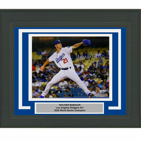 FRAMED Autographed/Signed WALKER BUEHLER LA Dodgers 16x20 Photo Fanatics COA