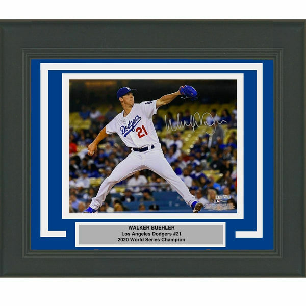 FRAMED Autographed/Signed WALKER BUEHLER LA Dodgers 16x20 Photo Fanatics COA