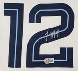 Ja Morant Signed Memphis Grizzlies White Nike Swingman M Jersey BAS