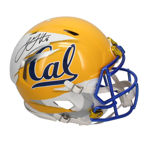 Jared Goff Signed Rams / Cal Bears Custom Painted Authentic Helmet Fanatics