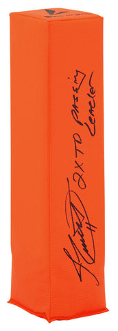 Jim Everett Signed BSN Orange Endzone Football Pylon w/2x TD Pass Leader -SS COA