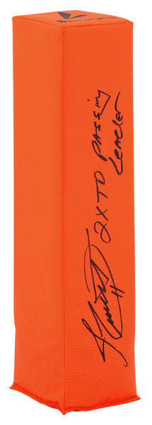 Jim Everett Signed BSN Orange Endzone Football Pylon w/2x TD Pass Leader -SS COA