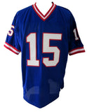 Jeff Hostetler Signed/Auto Blue Giants HOFSM.COM Football Jersey JSA XHC75