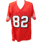 John Taylor Autographed/Signed Red Pro Style Jersey Beckett 45977