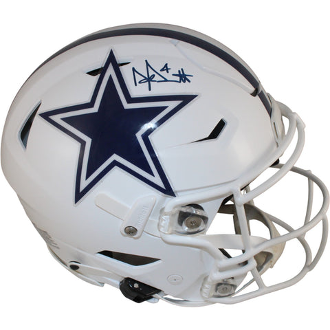 Dak Prescott Autographed Dallas Cowboys SpeedFlex 22 Alt Helmet Beckett 50857