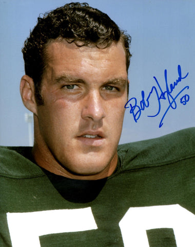 Green Bay Packers BOB HYLAND Signed 8x10 Photo #1 AUTO - SB II CHAMP