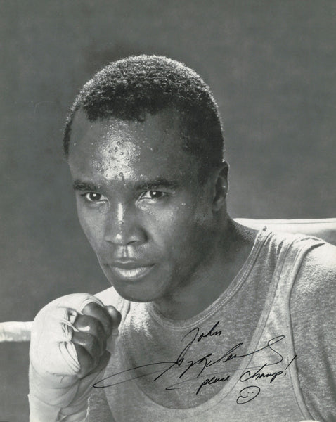 Sugar Ray Leonard Autographed Signed 8x10 Photo "John" SKU #247267