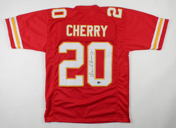 Deron Cherry Signed Kansas City Chiefs Jersey (Beckett QR Code) 6xPro Bowl DB