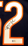 CHICAGO BEARS KHALIL MACK AUTOGRAPHED BLUE NIKE JERSEY SIZE L BECKETT BAS 148304