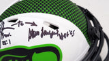 LARGENT & ZORN AUTOGRAPHED SEAHAWKS LUNAR ECLIPSE SPEED MINI HELMET MCS 211065