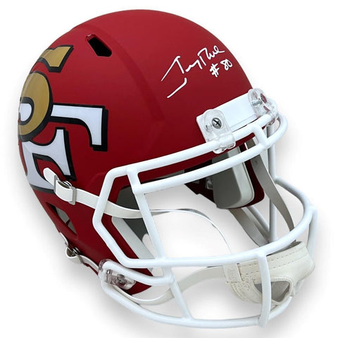 49ers Jerry Rice Autographed Signed Speed Rep AMP Helmet - Beckett
