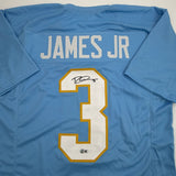 Autographed/Signed Derwin James Los Angeles Powder Blue Jersey Beckett COA