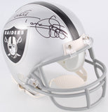 Raghib "Rocket" Ismail Signed Oakland Raiders Mini Helmet (JSA COA)