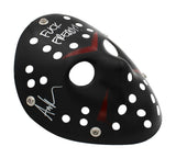 Ari Lehman Signed Friday the 13th Black Costume Mask with 2 Inscriptions
