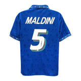 Paolo Maldini Signed Italy FC Soccer Jersey #5 with Beckett COA