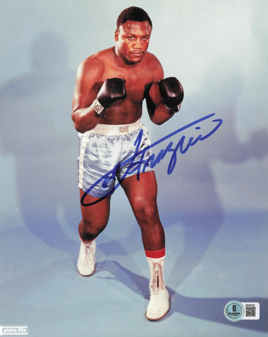 Smokin Joe Frazier Autographed Signed 8x10 Photo Beckett BAS QR #BS30792