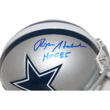 Roger Staubach Signed Dallas Cowboys Mini Helmet VSR4 HOF Beckett 43275