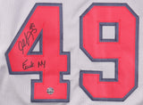 John Rocker Signed Atlanta Braves Road Jersey Inscribed "F*** N.Y" (Wilder Side)