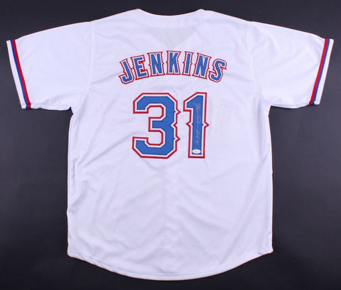 Ferguson Fergie Jenkins Signed Texas Rangers Jersey Inscribed "HOF 91" (JSA COA)