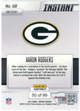 Aaron Rodgers Signed 2021 Panini Instant #50/99 Trading Card FAN 35486