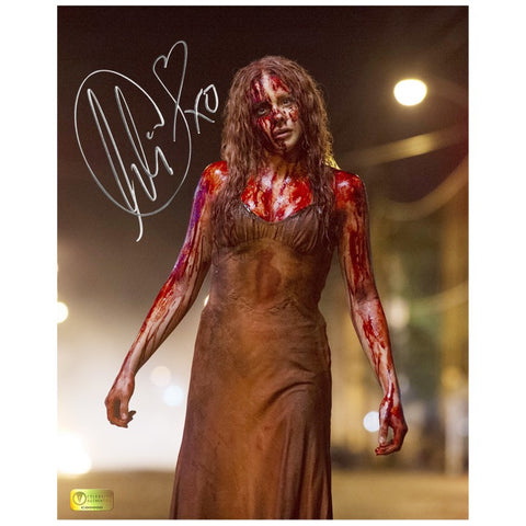 Chloe Grace Moretz Classic Autographed Carrie White 8x10 Scene Photo