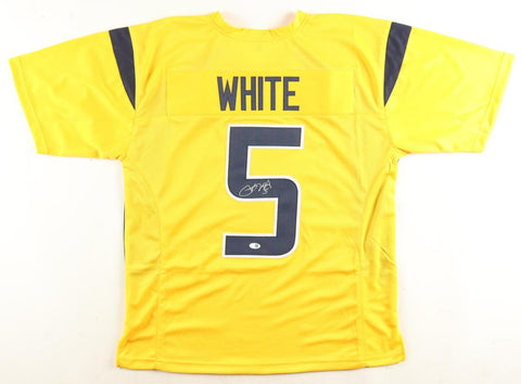 Pat White Signed West Virginia Mountaineers Jersey (JSA) 2009 2nd Round PIck Q.B