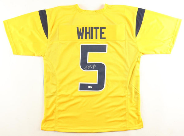Pat White Signed West Virginia Mountaineers Jersey (JSA) 2009 2nd Round PIck Q.B