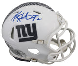 Giants Michael Strahan Signed Salute To Service III Speed Mini Helmet BAS Wit