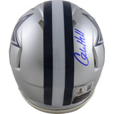 Calvin Hill Autographed Dallas Cowboys Mini Helmet SB VI Champs Beckett 54278