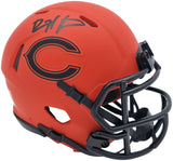 DEVIN HESTER AUTOGRAPHED BEARS RAVE ORANGE MINI HELMET BECKETT WITNESS 244041