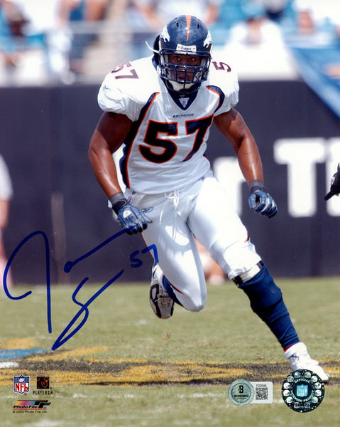 Jashon Sykes Autographed/Signed Denver Broncos 8x10 Photo Beckett 57763