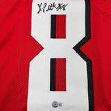Autographed/Signed Kyle Pitts Atlanta Red Football Jersey Beckett BAS COA