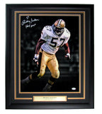 Rickey Jackson HOF Autographed 16x20 Photo New Orleans Saints Framed JSA