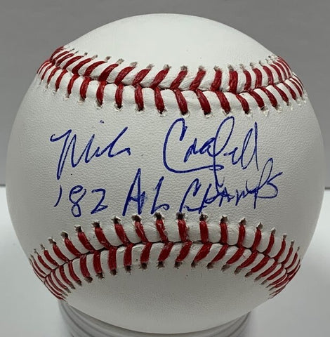 Milw Brewers MIKE CALDWELL Signed Official MLB Baseball AUTO w/ 82 AL Champs JSA