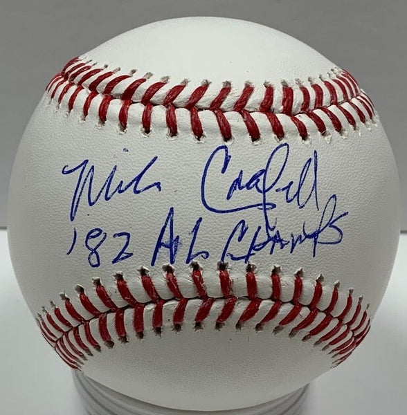 Milw Brewers MIKE CALDWELL Signed Official MLB Baseball AUTO w/ 82 AL Champs JSA
