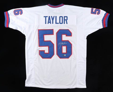 Lawrence Taylor Signed New York Giants Jersey (Beckett) 2xSuper Bowl Champion