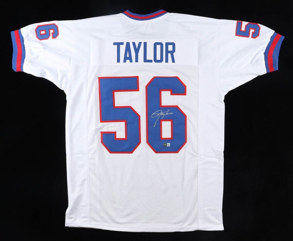 Lawrence Taylor Signed New York Giants Jersey (Beckett) 2xSuper Bowl Champion