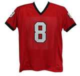 AJ Green Autographed/Signed College Style Red XL Jersey Beckett 34883